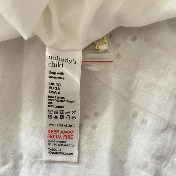 Nobody's Child Newbury White Broderie Anglaise Midi Dress | NWT | Removable Stra - Picture 7 of 8